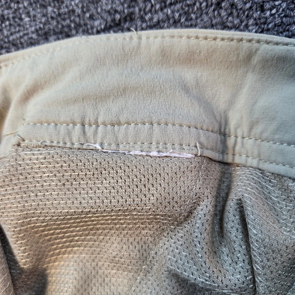Columbia Hiking Shorts Women 31 Tan Drawstring Capri‎ Cargo Gorpcore Outdoor